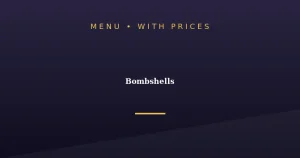 Bombshells Menu With Prices