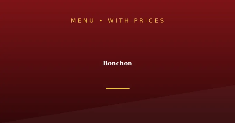 Bonchon Menu With Prices