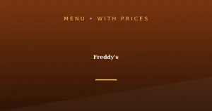 Freddy’s Menu With Prices