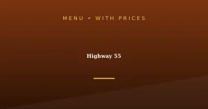 Highway 55 Menu With Prices