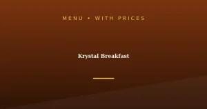 Krystal Breakfast Menu With Prices