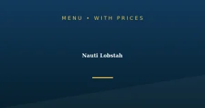 Nauti Lobstah Menu With Prices