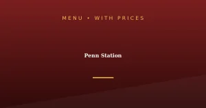 Penn Station Menu With Prices
