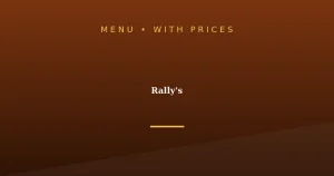 Rally’s Menu With Prices