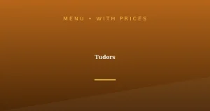 Tudors Menu With Prices