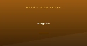 Wings Etc Menu With Prices