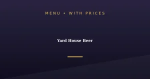 Yard House Beer Menu With Prices
